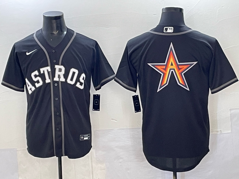 Men Houston Astros blank black 2025 Nike MLB Jersey 0013